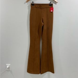 NWT Spanx Faux Suede Flare Pants
